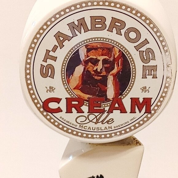 St. Ambroise Beer Tap Handle McAuslan Brewery Cream Ale TALL - Picture 2 of 6